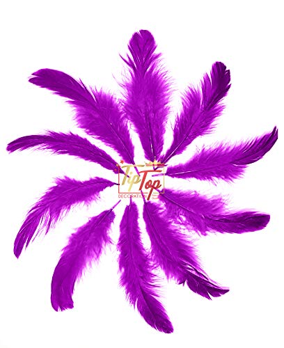 Image of Natural Dyed Feathers 10 cm (80 pieces) (Purple)