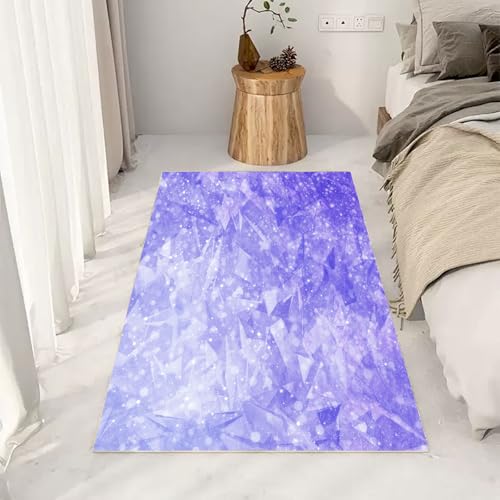 Moquette intérieure douce 120x170cm avec tapis géométrique triangle - 5