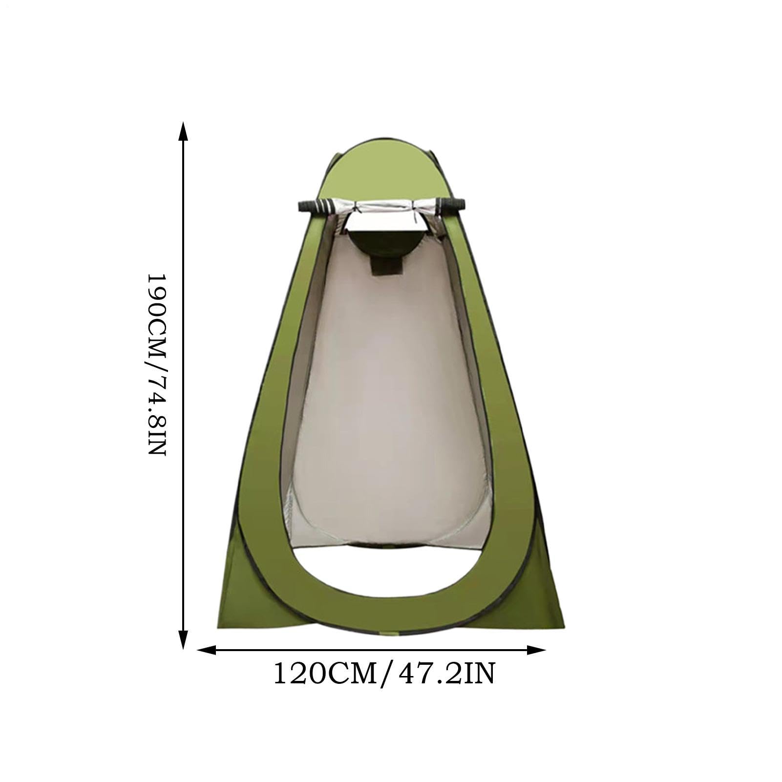 Ducha emergente Privacidad Camping Ducha - Cabina de inodoro portátil para adultos con duchas calientes vestuario Orinar Senderismo Vacaciones de camping, niños y adultos