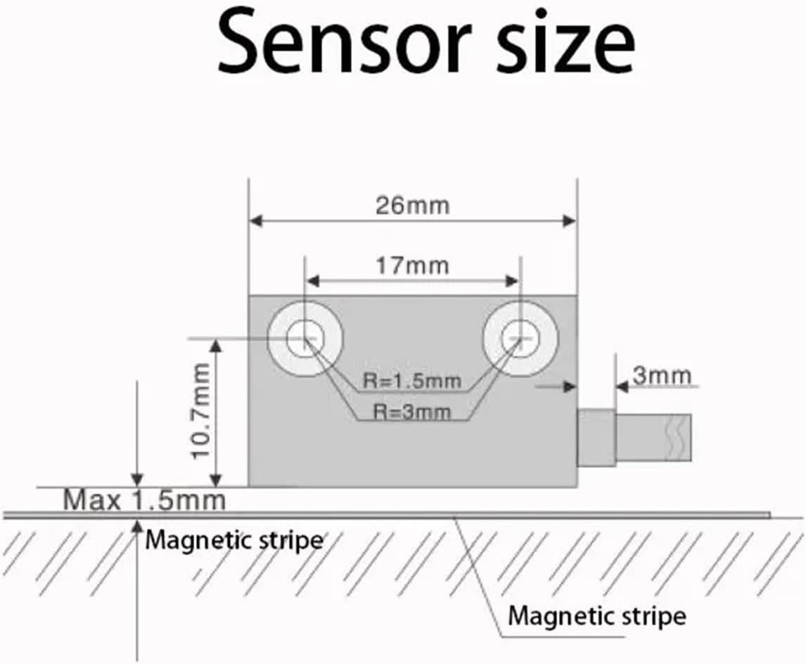 Magnetic Scale LCD Magnetic Linear Displacement Scale Sensor Position Transducers CNC Encoder Lathe Angle(MA20Z-6M)