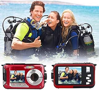 Underwater Camera for Snorkeling, Waterproof 2.7K 24MP Digital Camera, HD Rechargeable Camera