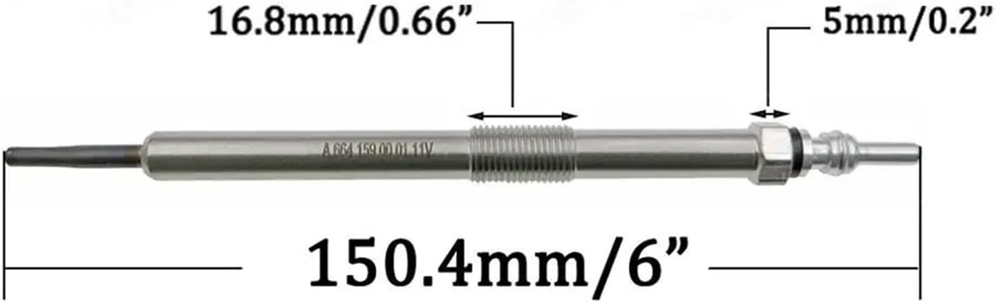 Car Glow Plugs For SSANGYONG For ACTYON SPORTS I 2008 2009 2010 2011 2012 6641590001 Ignition Car Glow Plug Heater Engine Starter Replacement(1pcs)