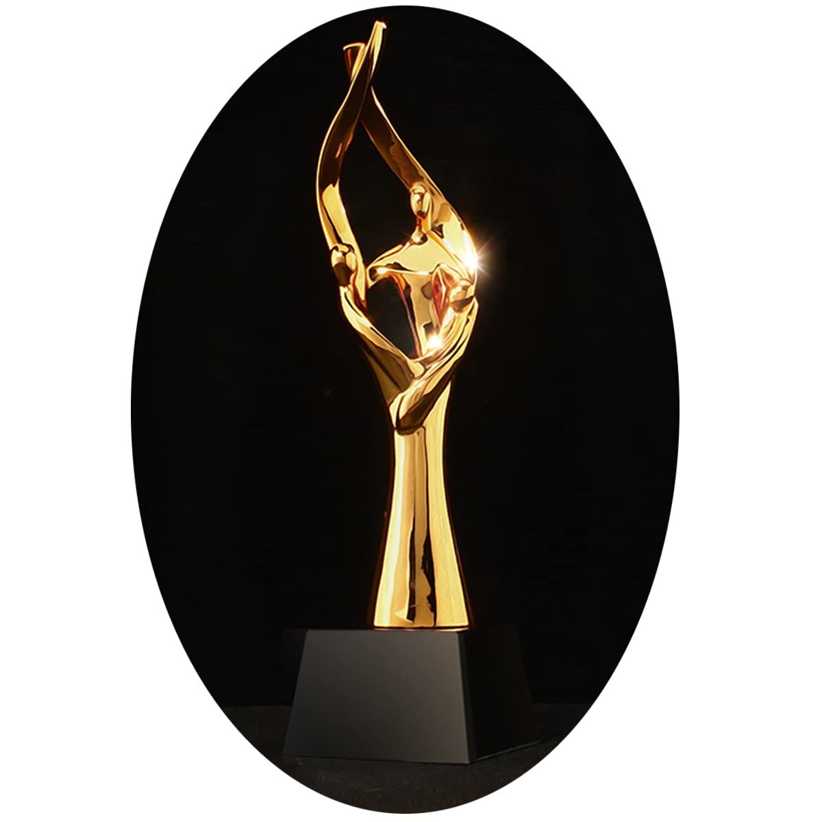 Trophée De L'acteur Exceptionnel Trophée De La Réunion Annuelle d'entreprise Trophée De La Cérémonie De Remise des Prix Prix des Employés Exceptionnels Décorations De Bureau (Color : Gold, S : 8x30c