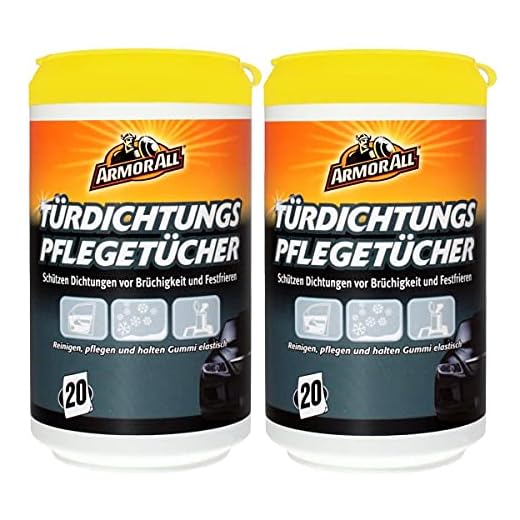 2X Armor All 14020L TÜRDICHTUNGS-PFLEGETÜCHER 20 Stück