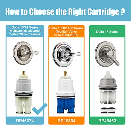 image for DSWJZDW RP46074 Shower Valve Cartridge Compatible with Delta Shower an