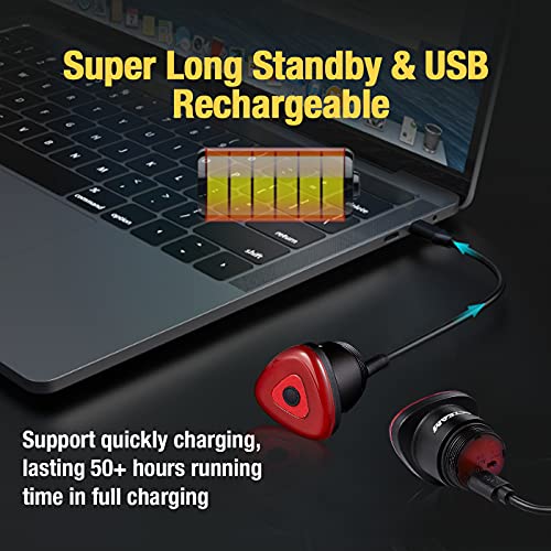 Acteam Brake Sensing Rear Bike Light Ultra Bright Bike Tail Light Rechargeable Led Bike Light Auto On/Off Sensor Ipx6 Waterproof Cycling Safety Back Taillight Fits On Any Road Bikes #TOP5