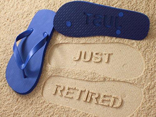 FlipSidez Mens JUST RETIRED sand imprint flip flops2