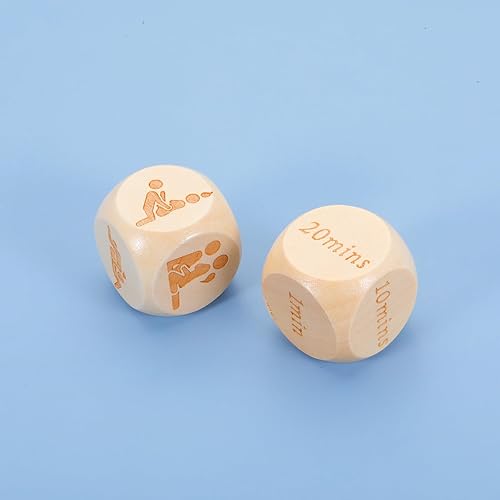 Miniatura 2 de 2 dados divertidos para la noche de cita para pareja, día de San Valentín, regalos de matrimonio para novio, novia, juego divertido de decisión para