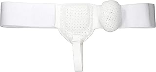 NYSJTYD Cintura Inguinale per Ernia, Supporto Ernia Inguinale Maschile Post Operatorio, Fascia per Ernia Inguinale, Lato Sinistro o Destro, Supporto Cintura Ernia, White