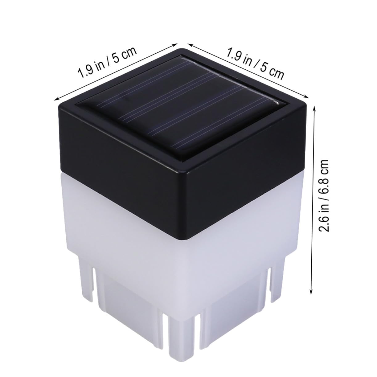 Luce Solare da Giardino a LED ad Alta Luminosità 4 Pezzi