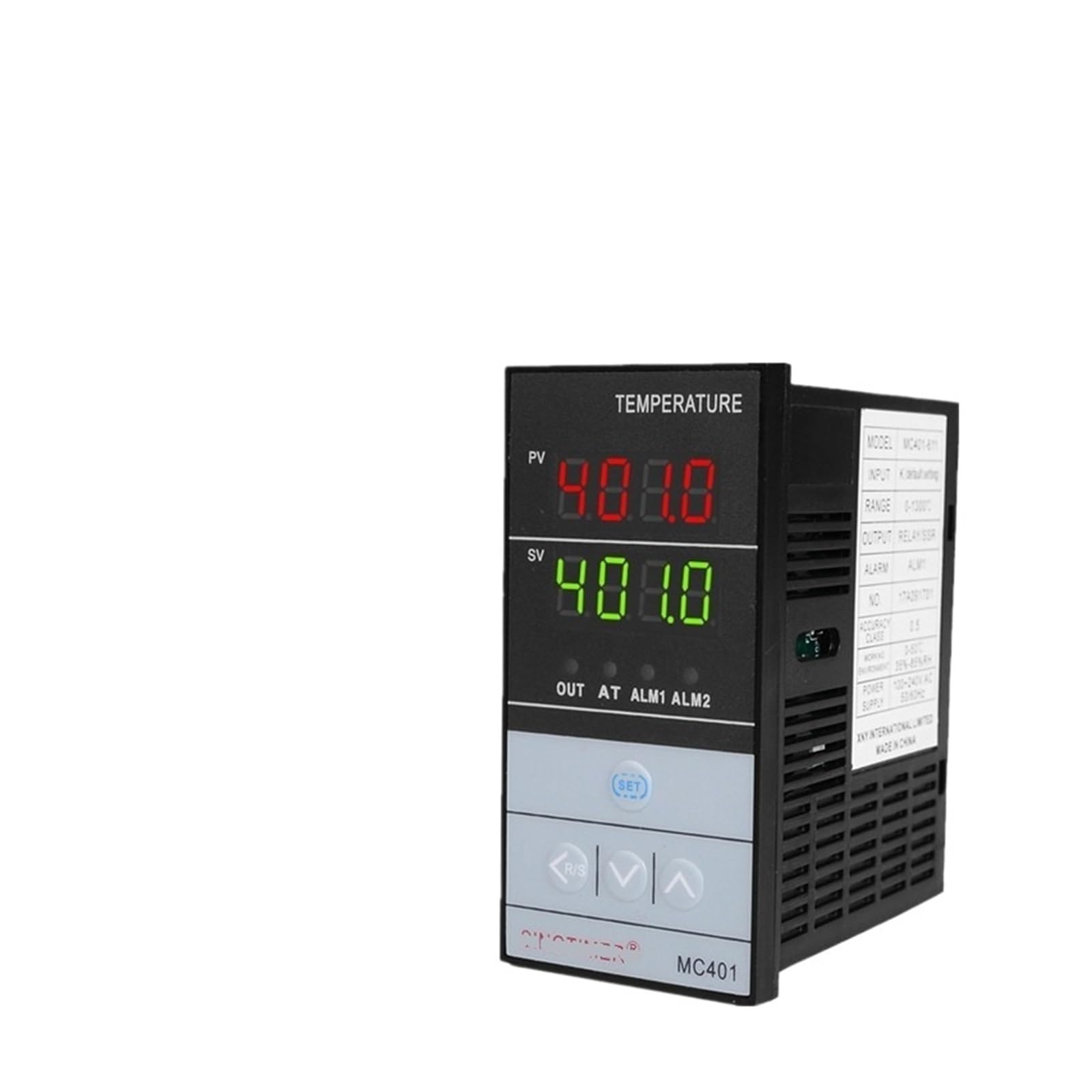 RWRAPS regolatore Temperatura pid Ingresso regolatore di Temperatura Termocoppia PT100 K Uscita relè SSR PID Digitale for Riscaldamento/Raffreddamento con Allarme Fahrenheit Guscio Corto