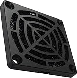  AERZETIX: 2 x Rejilla Negra de protección C15114 60x60mm ventilación con Filtro 30ppi de Polvo para Ventilador de Caja de Ordenador PC