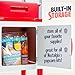 Nostalgia Popcorn Maker Machine - Professional Cart With 2.5 Oz Kettle Makes Up to 10 Cups - Vintage Popcorn Machine Movie Theater Style - Red & White