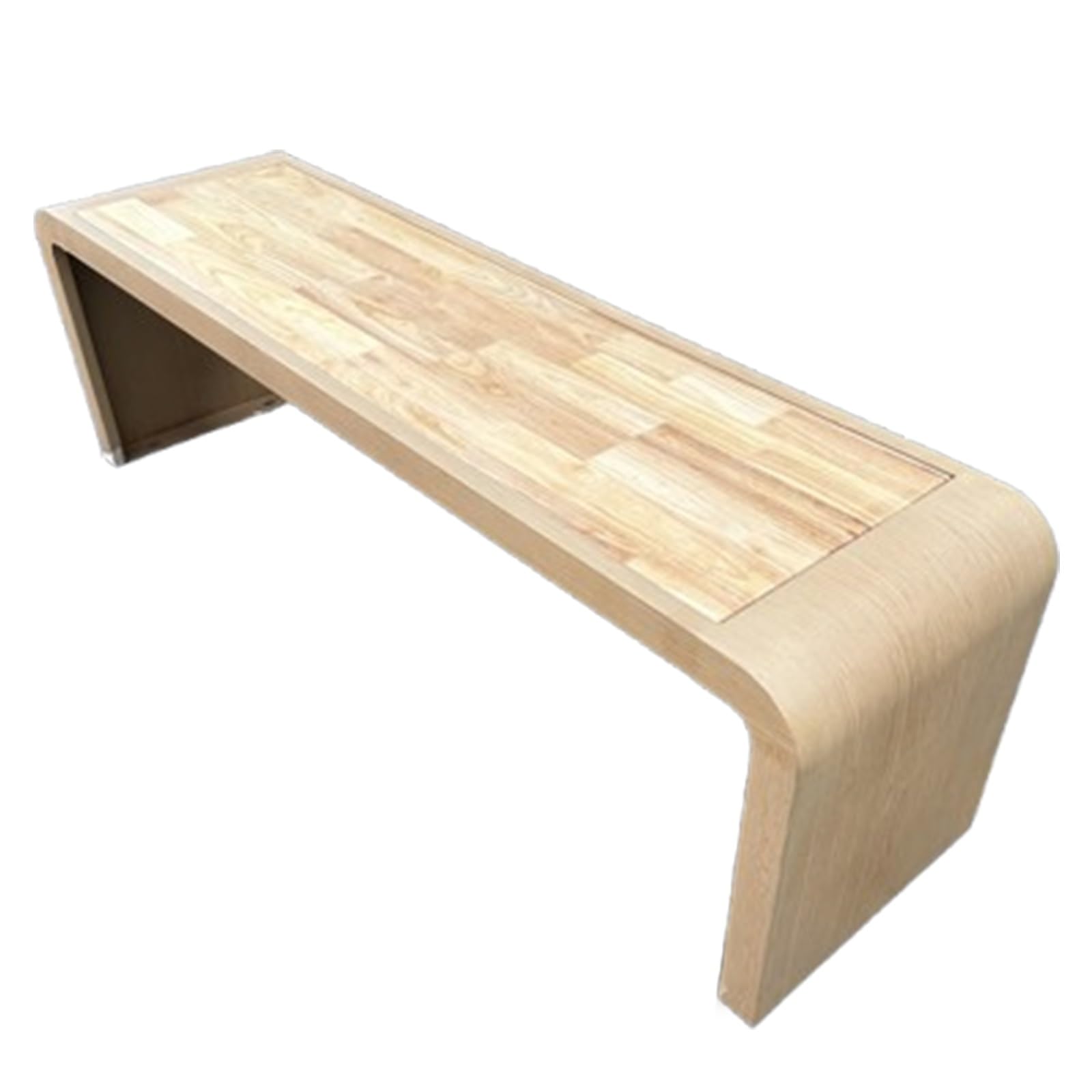 Banc de jardin en acier galvanisé et assise robuste aspect bois