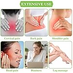 Geiserailie 2 Pieces Jade Combs Massage Stone Hair Gua Sha Scraping Scalp Comb Facial Massage Tool Multifunctional Handheld Head Tools Head Caring Therapy Mother's Day Gift(Elegant Style) - Image 4