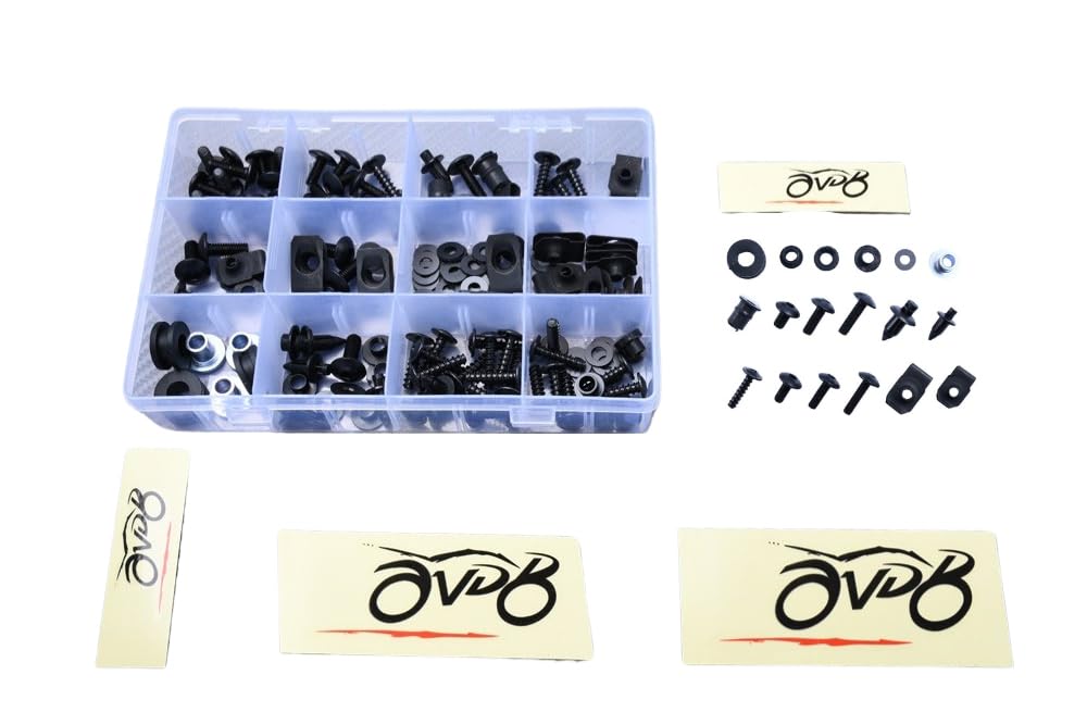 avdb-moto Kit Viti Viteria Carena M5, M6 compatibile con YAMAHA MT09 MT-09 TRACER 900 2016-2020, TRACER 900 GT 2018-2020 (Nero)
