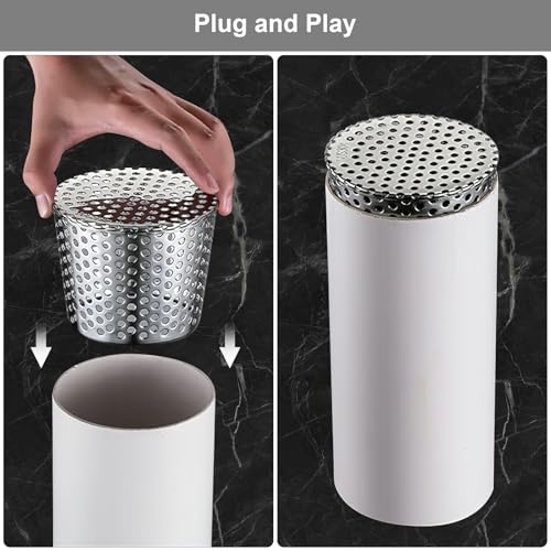 Dachrinnen Laubschutz Edelstahl 304, Rostfrei Regenrinnen Laubschutz Dachrinne, Fallrohrschutzwetterfest, Fallrohrfilter, Dachrinnenschutz Verhindert Verstopfungen, Laubstreu und Nagetiere