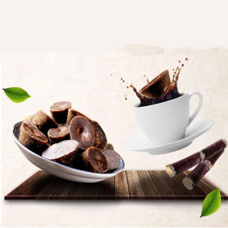 Miniatura 2 de Azúcar negro de 8.81 oz Cubos de azúcar negro tradicional chino Yuanbao - Hecho a mano pura caña de azúcar cruda Azúcares negros oscuros 8.82 oz