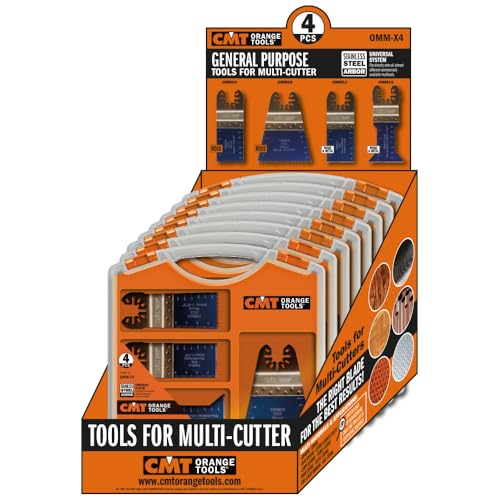 CMT OMM-X4 jeu de 4 accessoires pour outils multifonctions oscillants pour atelier
