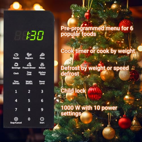 SMETA Over The Range Microwave Oven with Exhaust Fan 30 Inch Wide 1000W