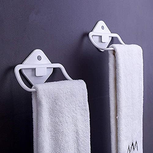 Towel Ring Holder Free Punching Bathroom Towel Rack Household Bathroom Racks Dormitory Wall Hanging Towel Shelf No Trace Towel Ring
