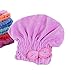 Produktbild Happyit Ultrafeine Faser Fliege Weiches Haar Trocknen Kappe Hut Handtuch Super Magie Absorbieren für Frauen Mädchen Dame Bad Dusche (Helles Lila)