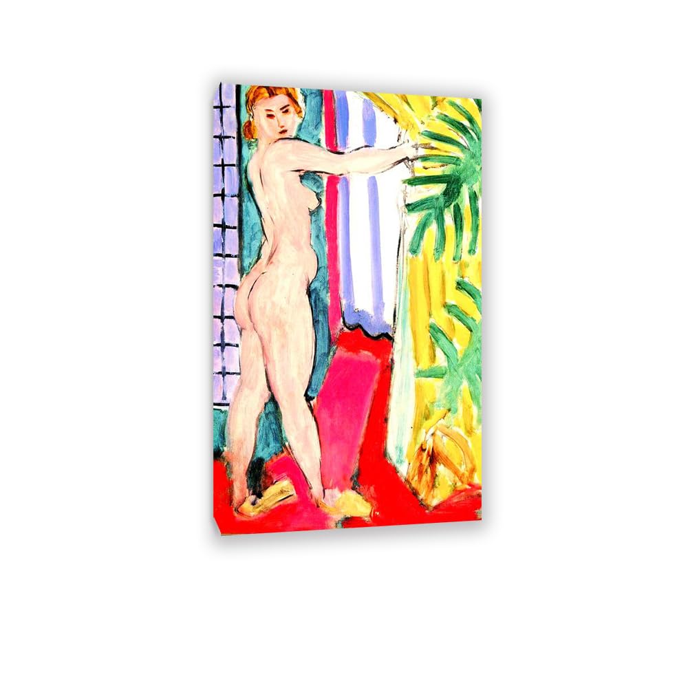 MYCGGDGH Henri Matisse Painting Reproduction Pink Nuse famous art poster Henri Matisse wall decor for bedroom Picture for living room Bathroom Office 70x120cm(28x47in) Frame