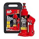 Torin Big Red Hydraulic Bottle Jack with Carrying Case, 2 Ton Capacity