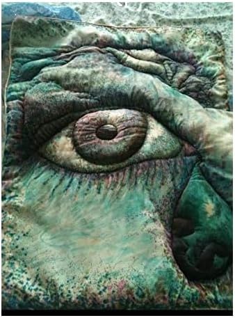 self portrait direct from the artist quilted wall hanging