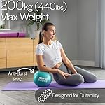 Core Balance 9 Inch Anti Burst Pilates Ball - Mini Exercise Ball for Yoga, Barre, Stretching and Core Stability Workout - Image 3