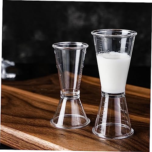 Tazas medidoras para cócteles que evitan manchas, set de 6 piezas plásticas con mango largo 3