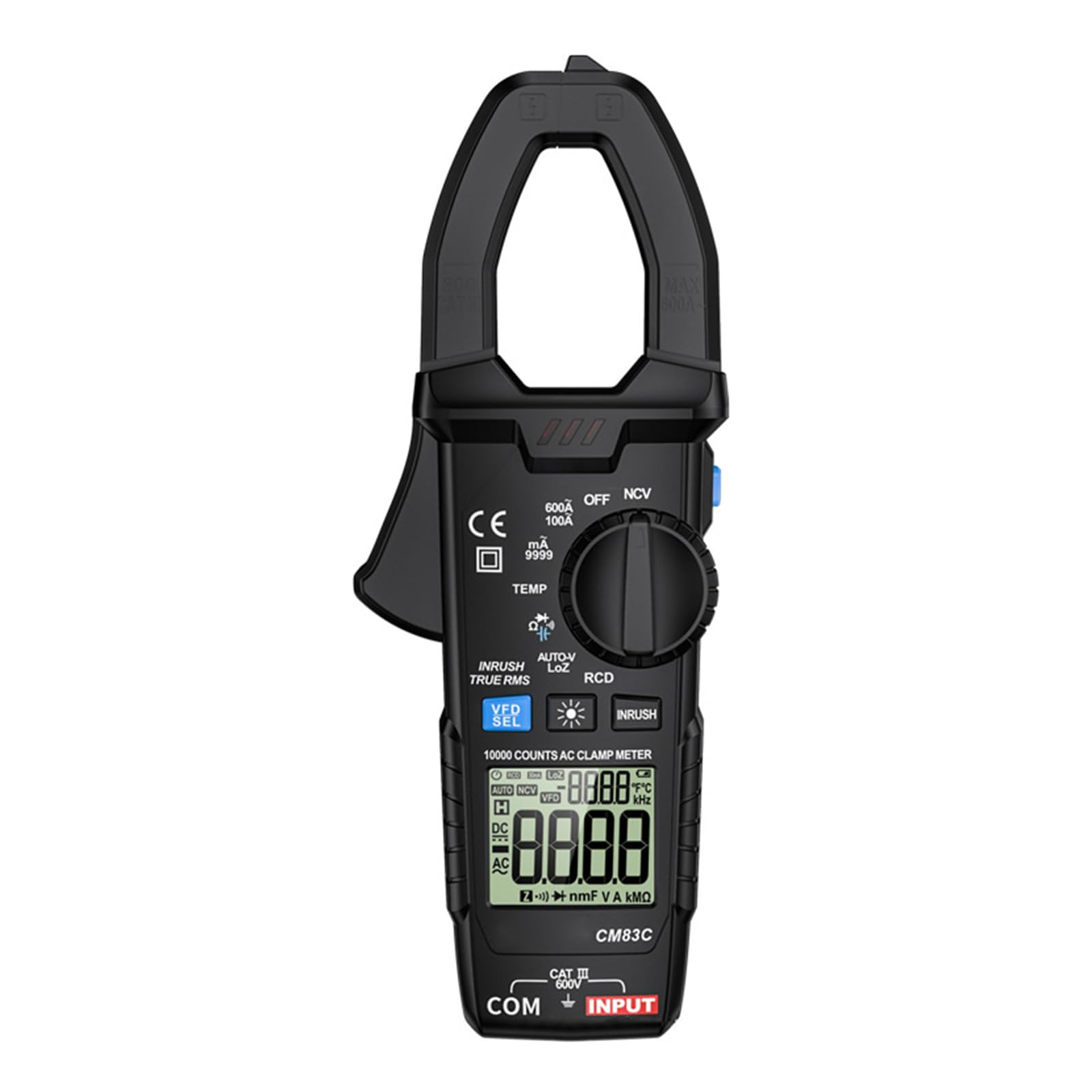 Electrical Tester Digital Clamp Meter 600A For Current RCD INRUSH Function Accuracy Multimeter For W/F