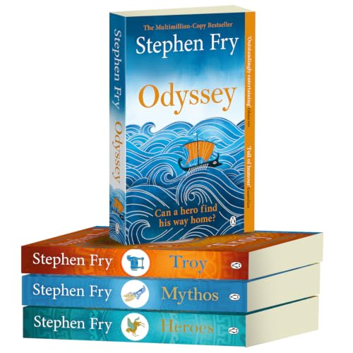 Image of Stephen Fry's Greek Myths Collection: 4 Book Box Set | Mythos, Heroes, Troy and Odyssey | Greek Mythology Books | Illustrated Ancient Greek Legends | Gift for Mythology Lovers