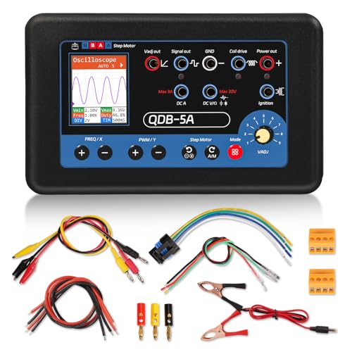 VORGENS Upgraded QDB-5A Ignition Coil Tester, Automobile Actuator Drive Detector, Fit for Ignition Coils, Fuel Injectors, PWM-Controlled Solenoid Valves, Urea Pump Motors - New Upgraded QDB-5A