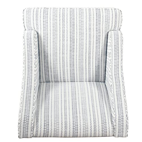 Image of HomePop Swoop Arm Accent Chair - Ivory Stripe