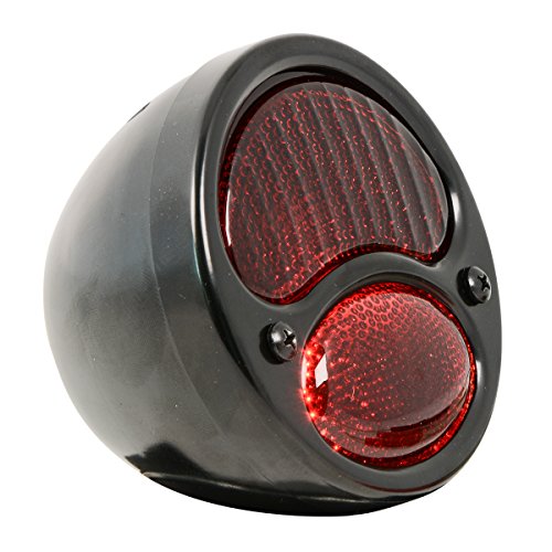 Kns Accessories Ka0024 Black 12V Duolamp Tail Light For Ford Model A With Red Glass Lens #TOP2