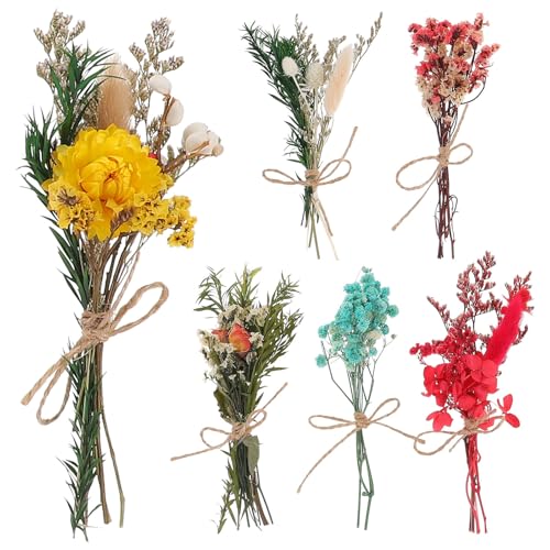 Mini ramo de flores secas para decoración miniatura 1
