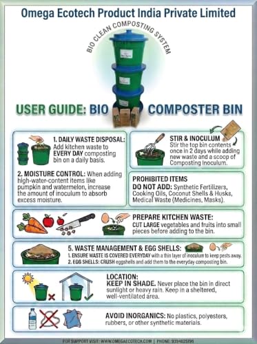 Image of Omega Biocomposter Bin Set, 22 Litre