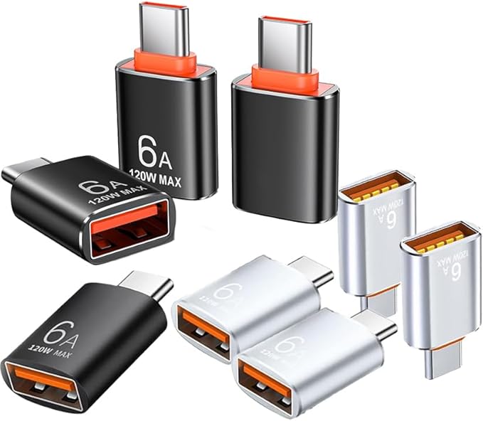 USB to USB C Adapter with Type C Male to 3.0 Female 6A Fast
