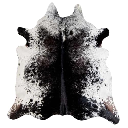 Eastern Counties Leather - Alfombra de Cuero de Vaca Curtido Rare Exotic (Talla Única) (Sal y Pimienta)