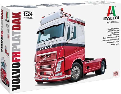 Camion Volvo FH Plat Dak Italeri 3962 avec pièces moulées précises pour maquette 1:24