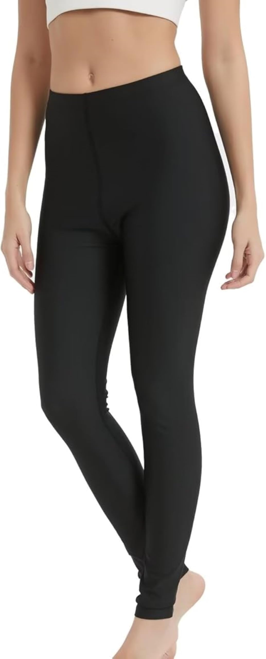 Spandex Women's Leggings Solid Skinny Fit | Stylish & Comfortable Leggings Attractive Design, Multi-Purpose, Long-Lasting | Ideal for Casual Outings - Black-image-39