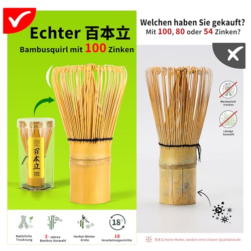 TEANAGOO Matcha Set | Matcha Tee Set | Matcha Schale |matcha zubehör set|Matcha Schüssel mit Ausgießer Bambus Matcha Besen-7 Stück MatchaTea Sets für Matcha-Liebhaber,N17, Anthrazitgrau