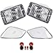 HECASA Clear Lens Bumper Signal + Side Marker Lights Compatible with 1997-2006 Jeep Wrangler TJ Turn Signal Lights Side Marker Lamps Replacement for 55157033AA CH2520141