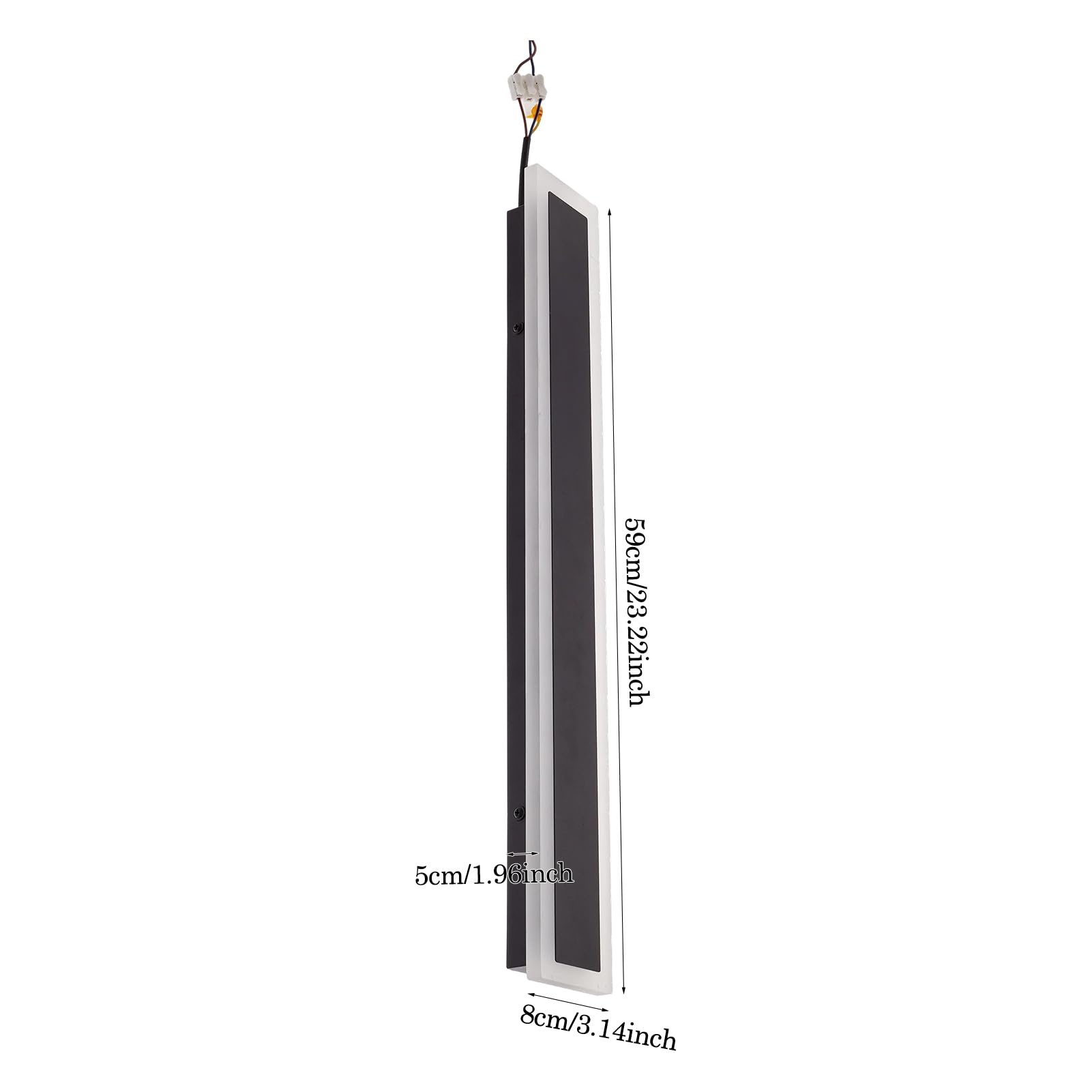 Warmiehomy Outdoor Wall Lights, Modern LED Long Wall Lamp, IP67 Waterproof Outside Lights Mains Powered - Image 3