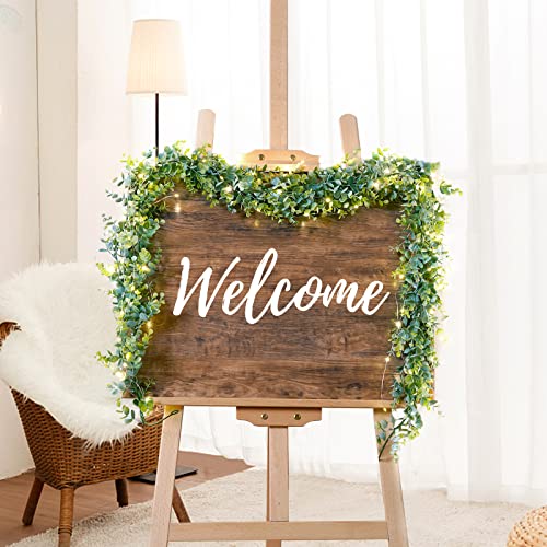 Bleum Cade 3 Pack 18Ft Faux Eucalyptus Garland Bulk, 5.9Ft/Pcs Artificial Greenery Garland Fake Hanging Eucalyptus Vines For Wedding Backdrop Arch Party Home Table Decoration(Green) #TOP4