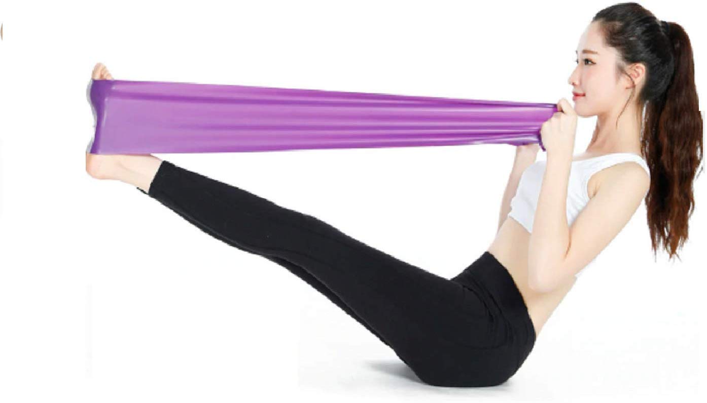 Leosportz Fitness Natural Tension Health Elastic Exercise Sport Body Latex Stretching Belt Resistance Tube (Purple) (B083JBHS1J) Amazon Price History, Amazon Price Tracker