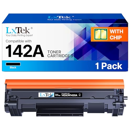 LxTek 142A Toner mit Chip W1420A W1420X Kompatibel Schwarz für HP 142A Toner 142X für HP LaserJet MFP M140w Toner für HP LaserJet M110w MFP M140w Laserdrucker WLAN (Schwarz)