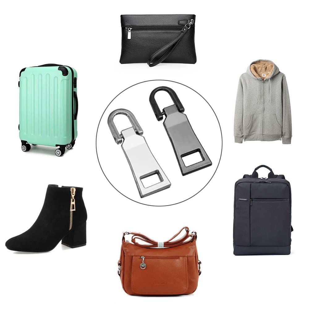 Amazon.co.jp: ファスナー 交換用 引き手 4個セット 金属製 チャック