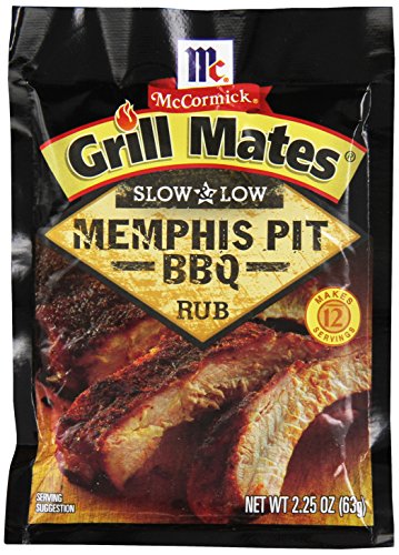 McCormick Grill Mates Slow and Low BBQ Rub, Memphis Pit, 2.25 Ounce (Pack of 10) McCormick Grill Mates Slow and Low BBQ Rub, Memphis Pit, 2.25 Ounce (Pack of 10)